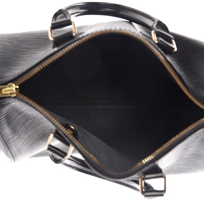 Louis Vuitton Epi Speedy 25 Black 5 of 12