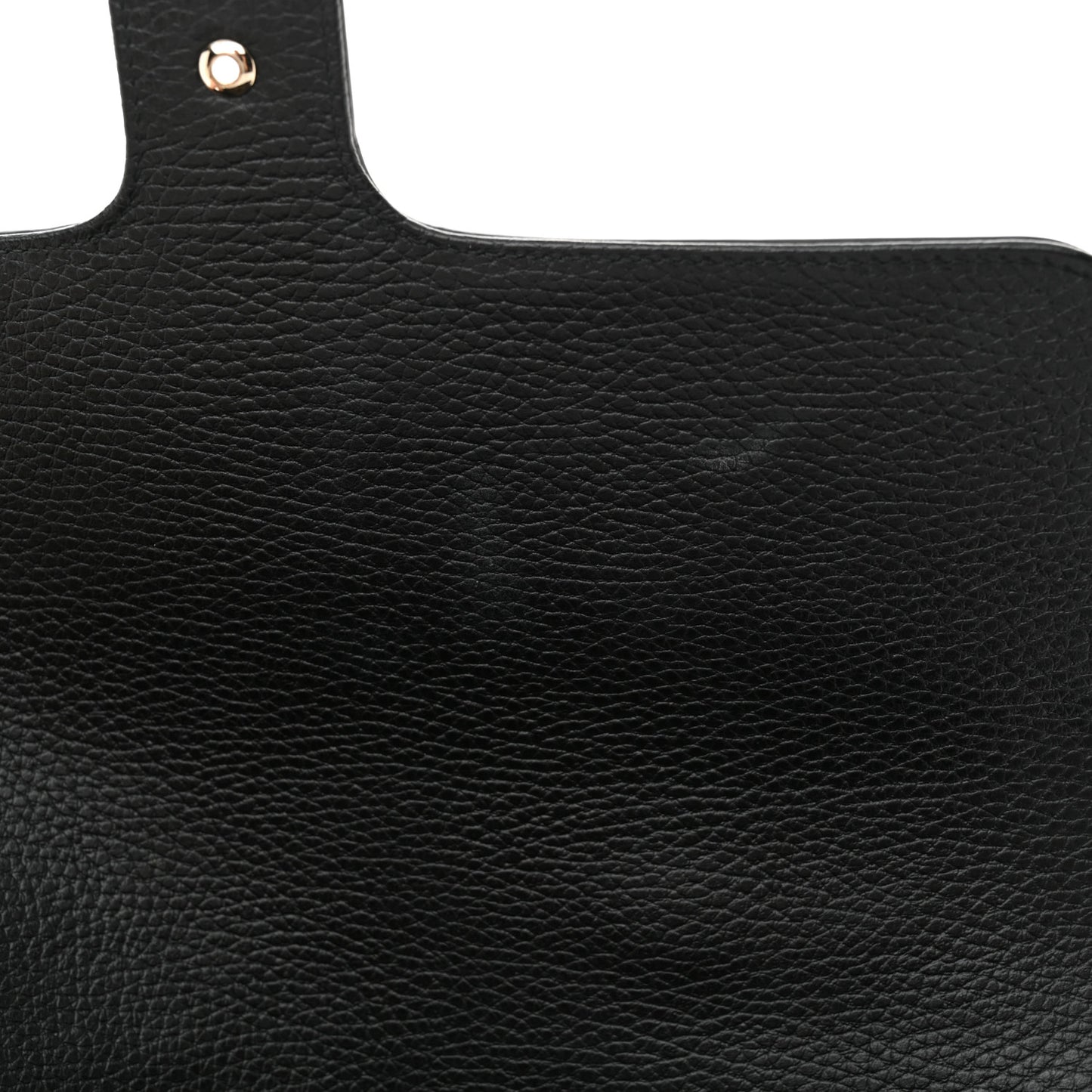 Dollar Calfskin Medium Interlocking G Top Handle Shoulder Bag Black