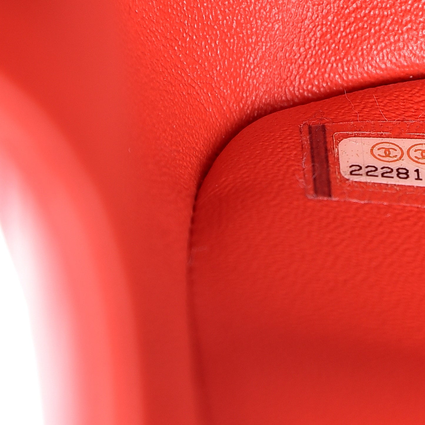 Lambskin Quilted Jumbo Double Flap Red