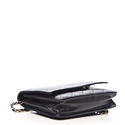 Chanel Caviar Quilted Wallet On Chain WOC Black 4 of 15
