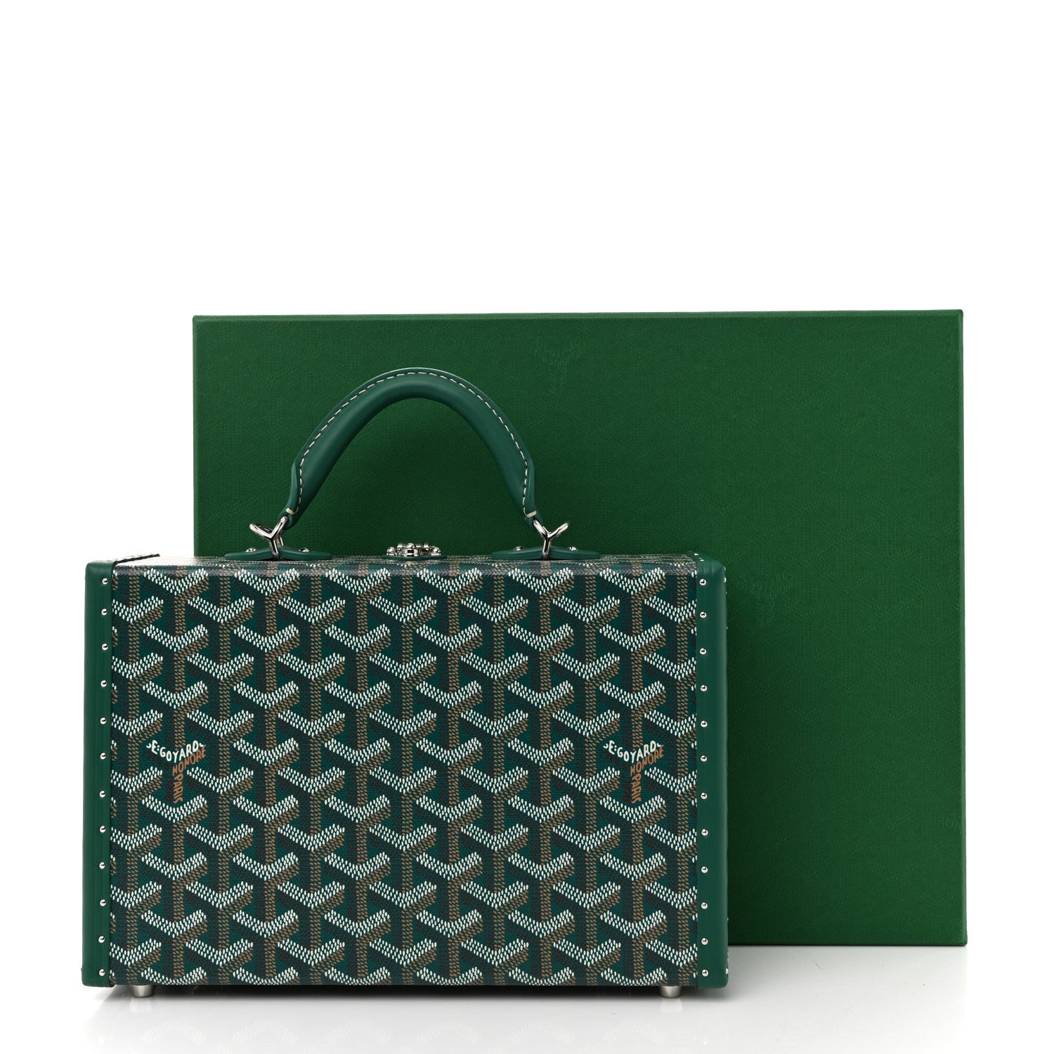 Goyard Goyardine Grand Hotel Trunk Bag Green 12 of 12