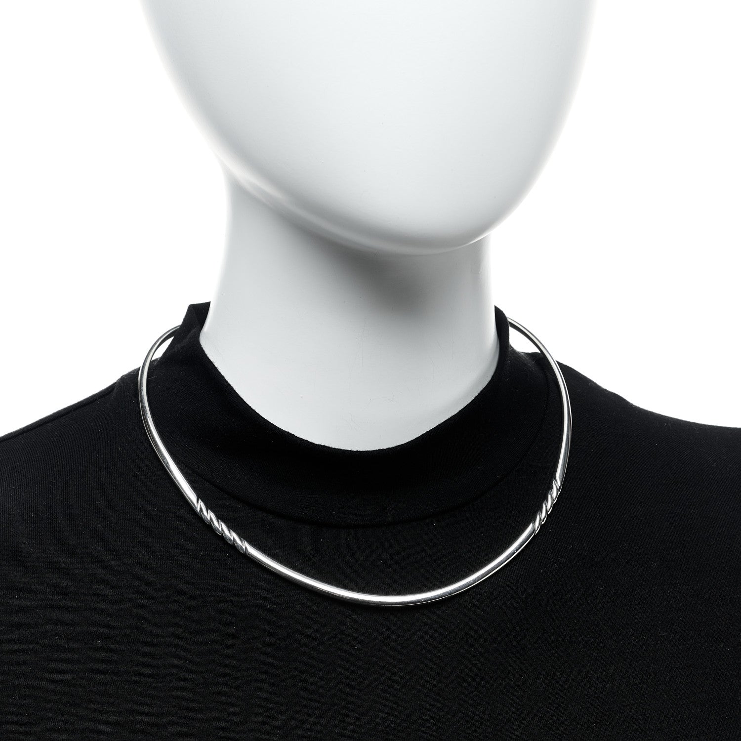 David Yurman Sterling Silver Collar Necklace 2 of 5
