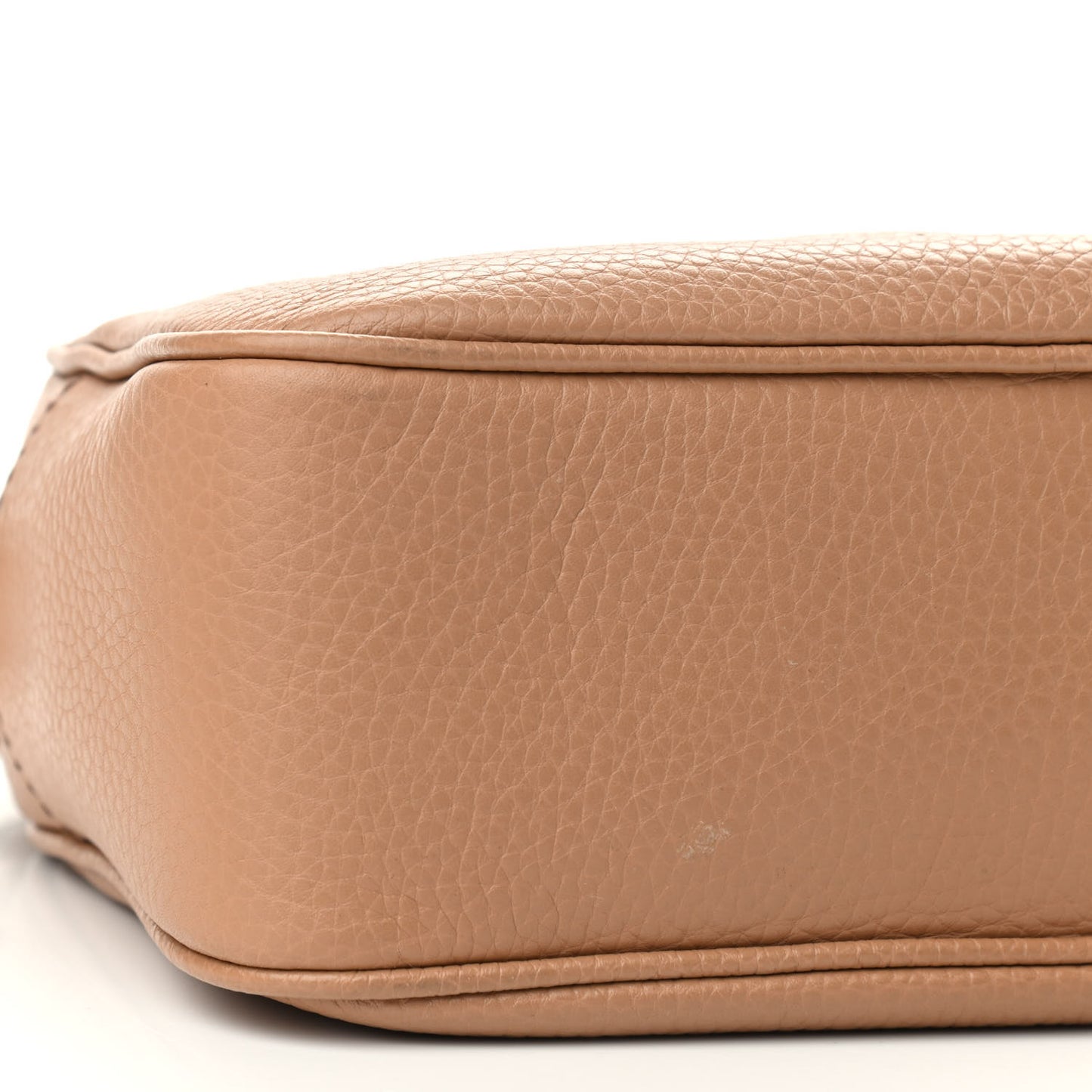 Pebbled Calfskin Small Soho Disco Bag Camelia
