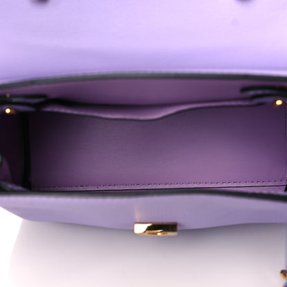 Versace Calfskin Medusa Small Top Handle Handbag Lilac 5 of 11