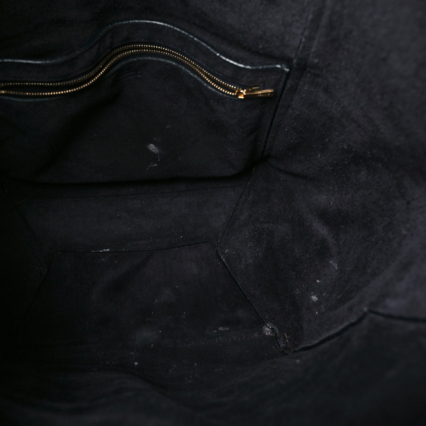 Soft Grained Calfskin Sangle Bucket Bag Navy Blue