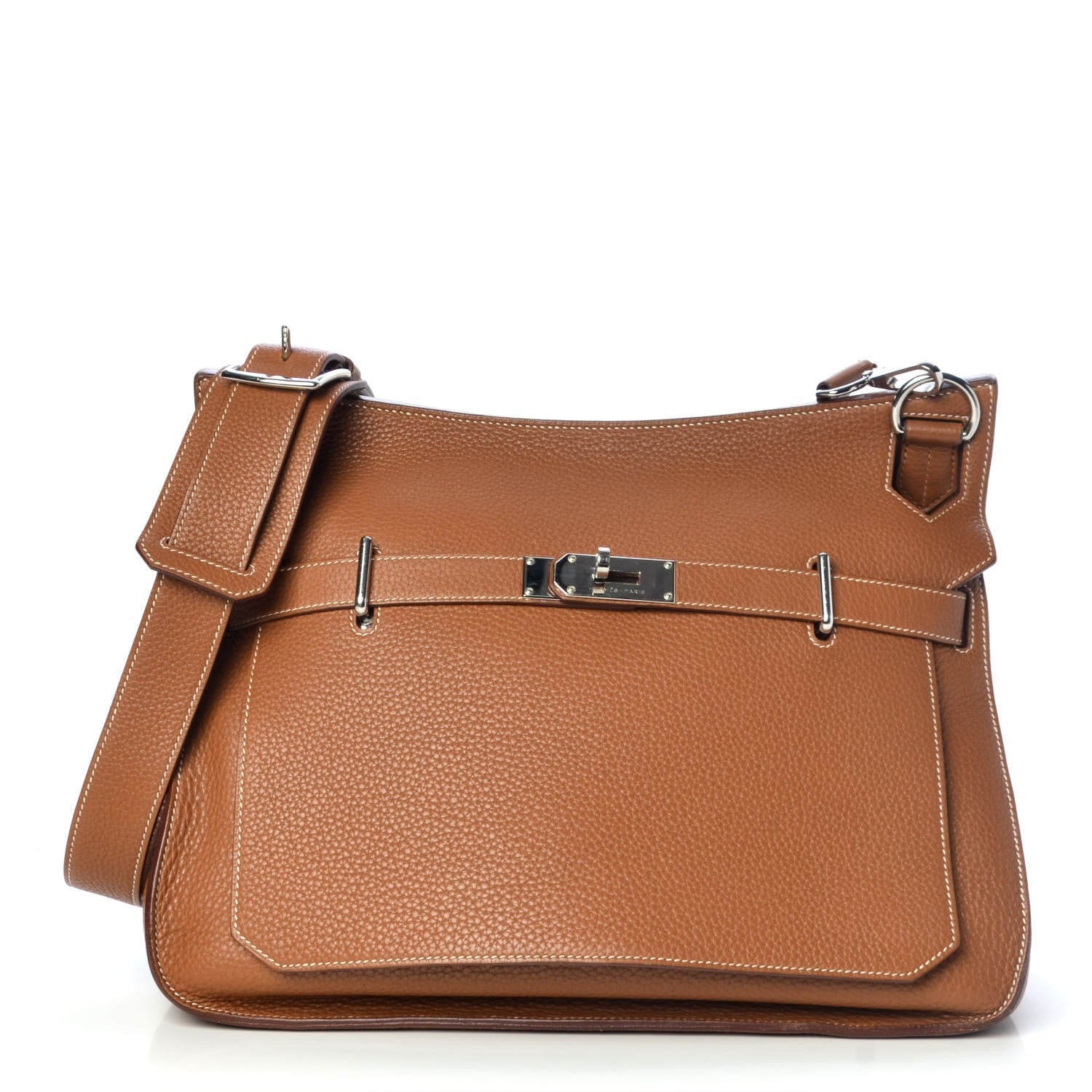 Hermes Taurillon Clemence Jypsiere 37 Gold 1 of 18