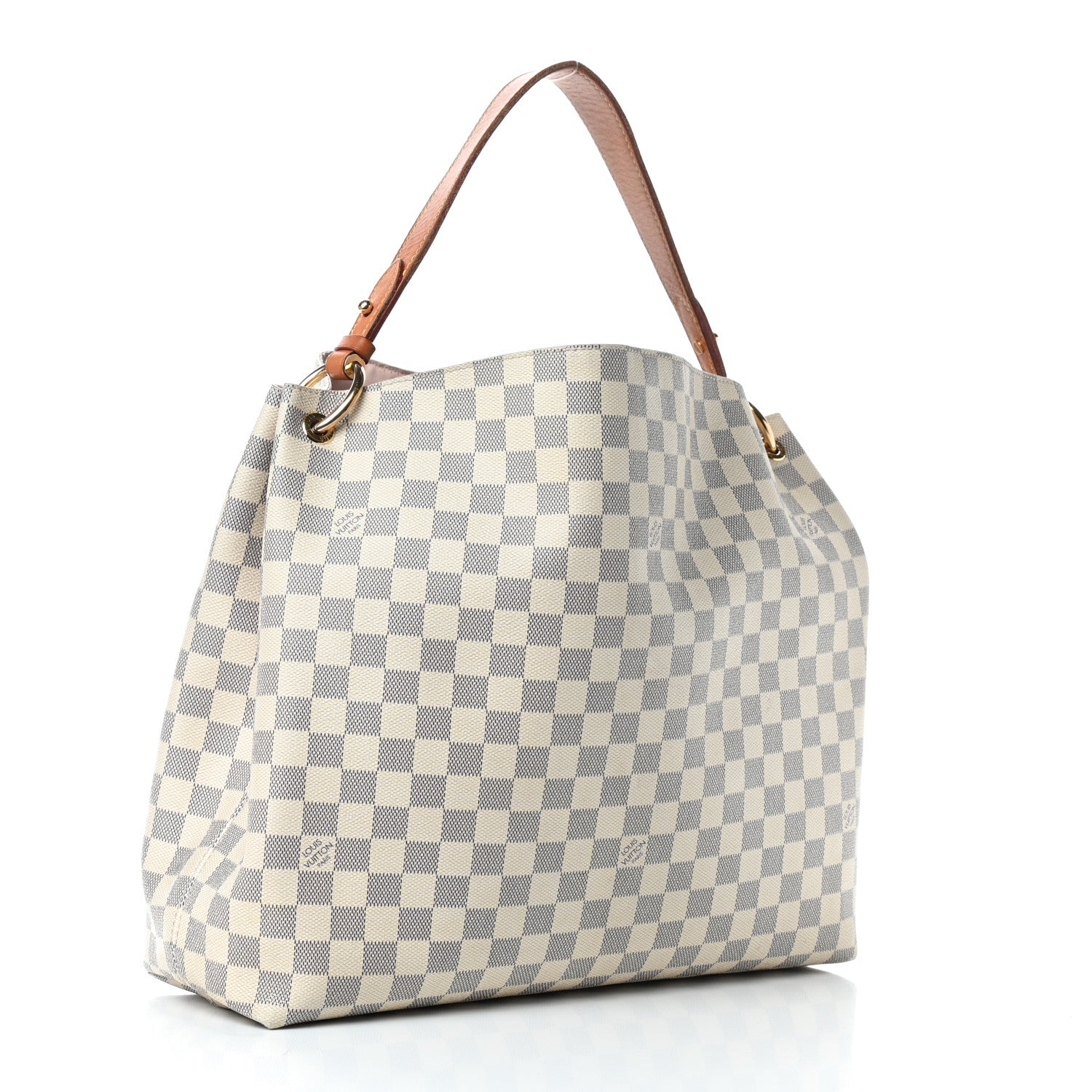 Louis Vuitton Damier Azur Graceful MM Rose Ballerine 3 of 12