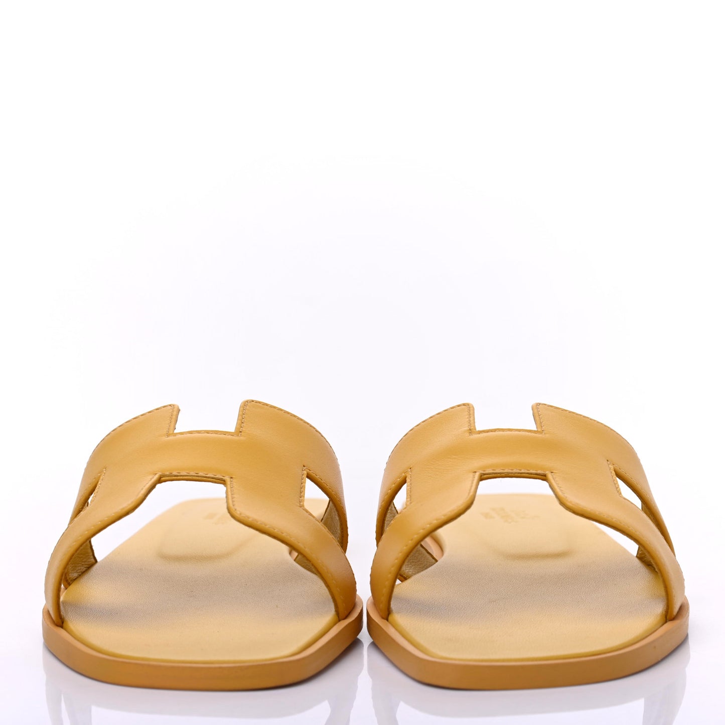 Calfskin Oran Sandals 37 Jaune Citron