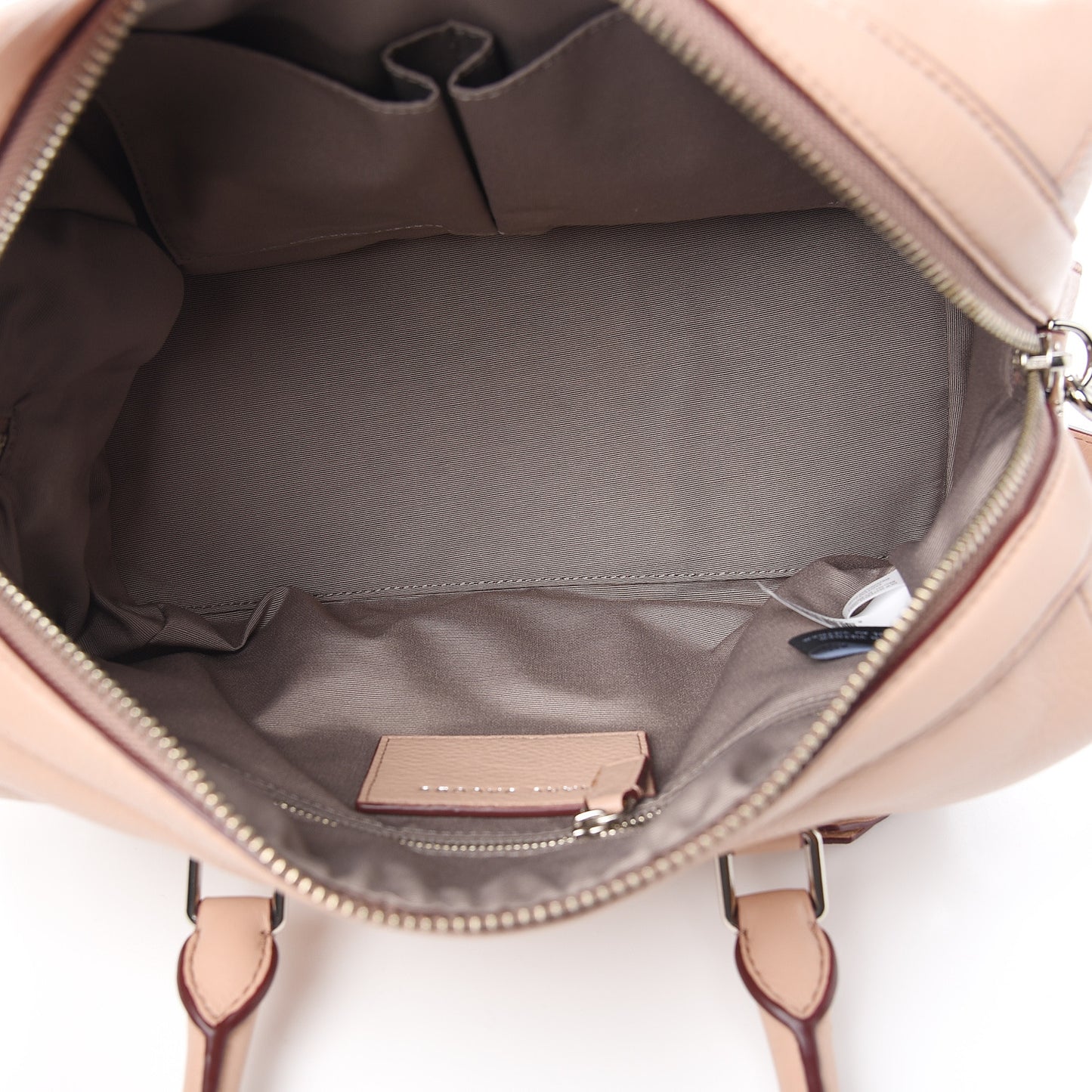 Calfskin Recruit Bauletto Satchel Tote Bag Blush