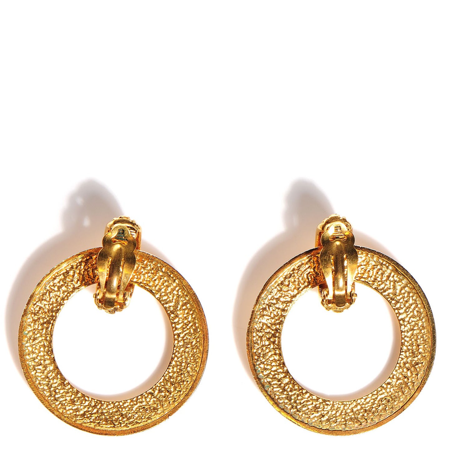 Hoop Clip On Earrings Gold