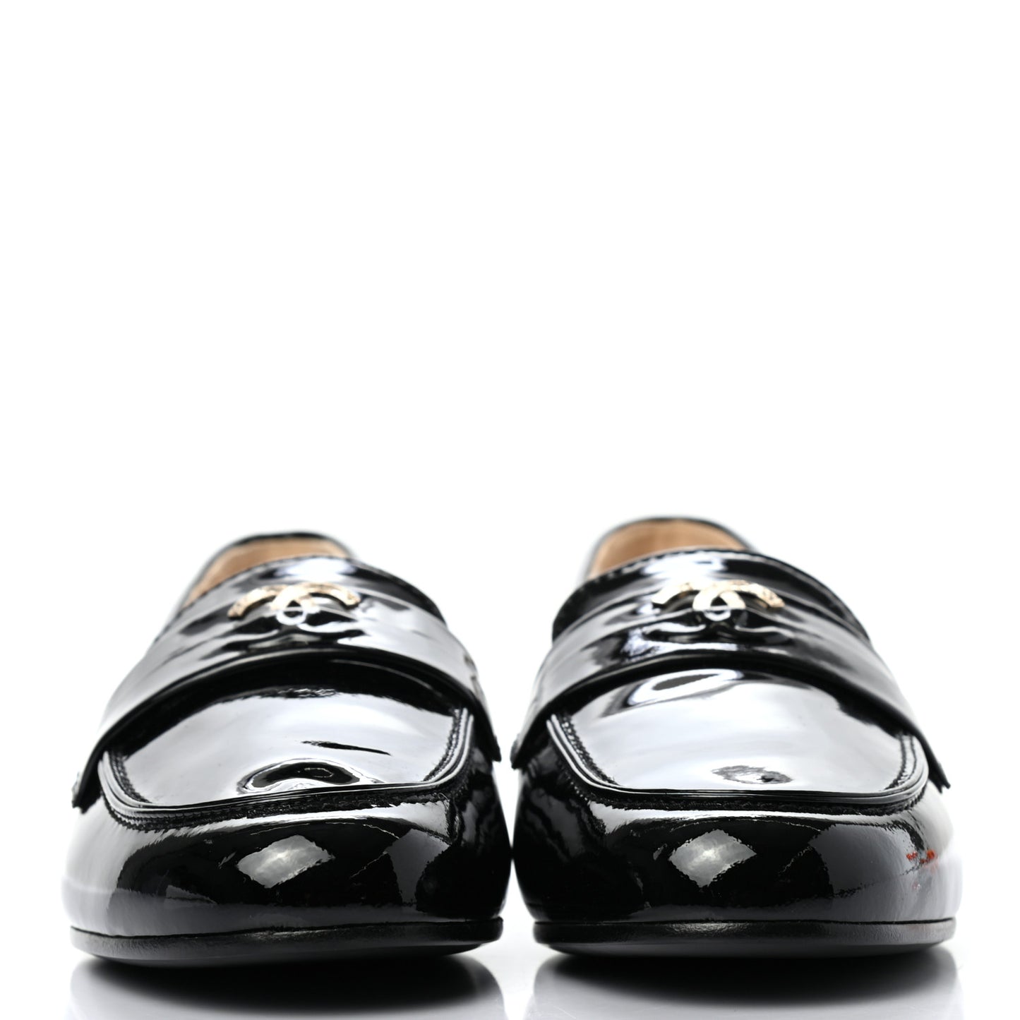 Patent CC Mocassin Loafers 39.5 Black