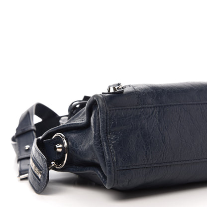 Balenciaga Agneau Classic Silver Hardware Mini City Bleu de Minuit 7 of 12
