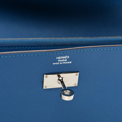 Hermes Epsom Kelly Longue Wallet Mykonos 6 of 9