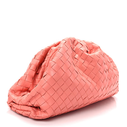 Bottega Veneta Nappa Maxi Intrecciato The Pouch Oversized Clutch Peach 3 of 7