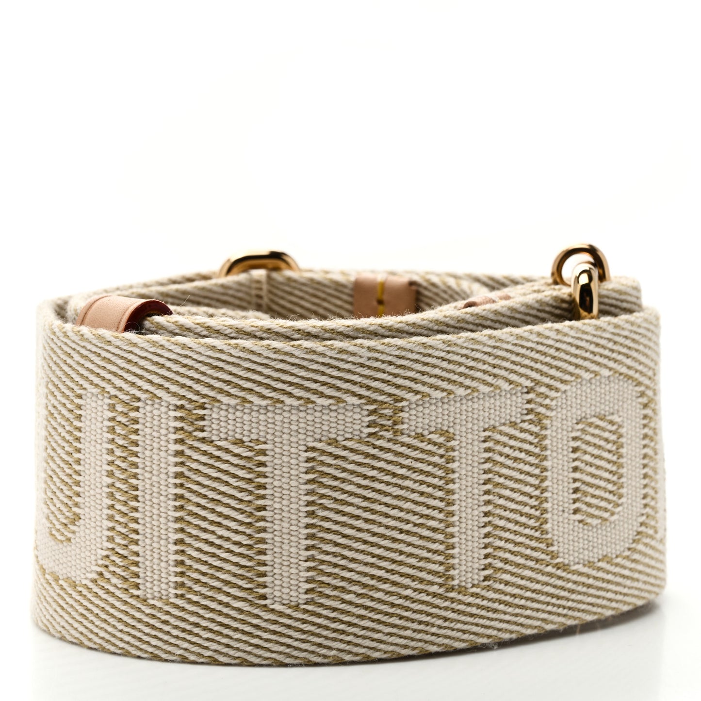 Jacquard High Rise Shoulder Strap Beige
