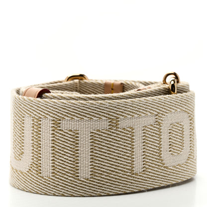 Louis Vuitton Jacquard High Rise Shoulder Strap Beige 2 of 3