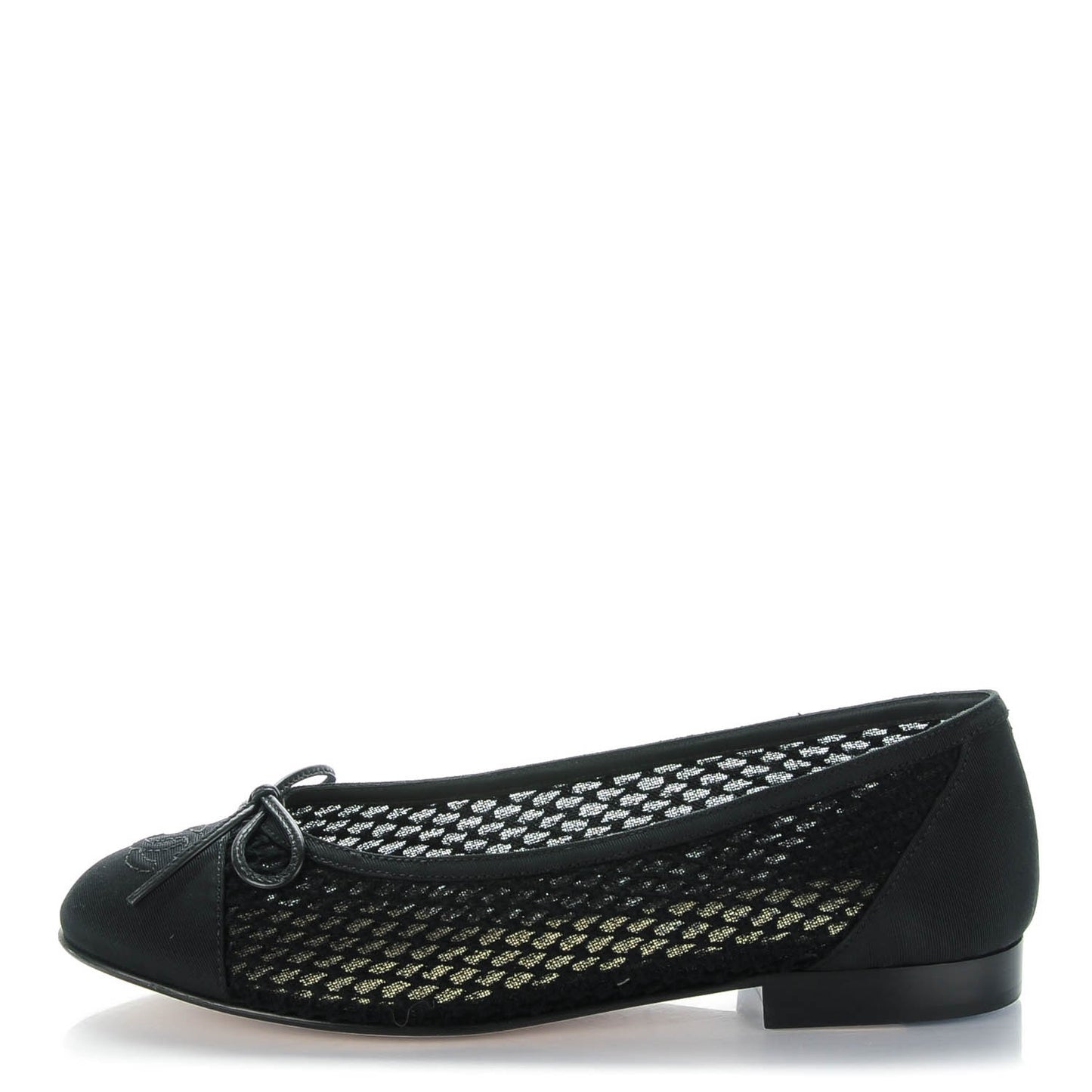 Knit Ballerina Flats 36.5 Black