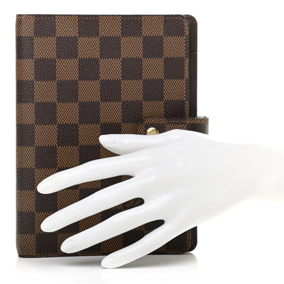 Louis Vuitton Damier Ebene Medium Ring Agenda Cover 2 of 10