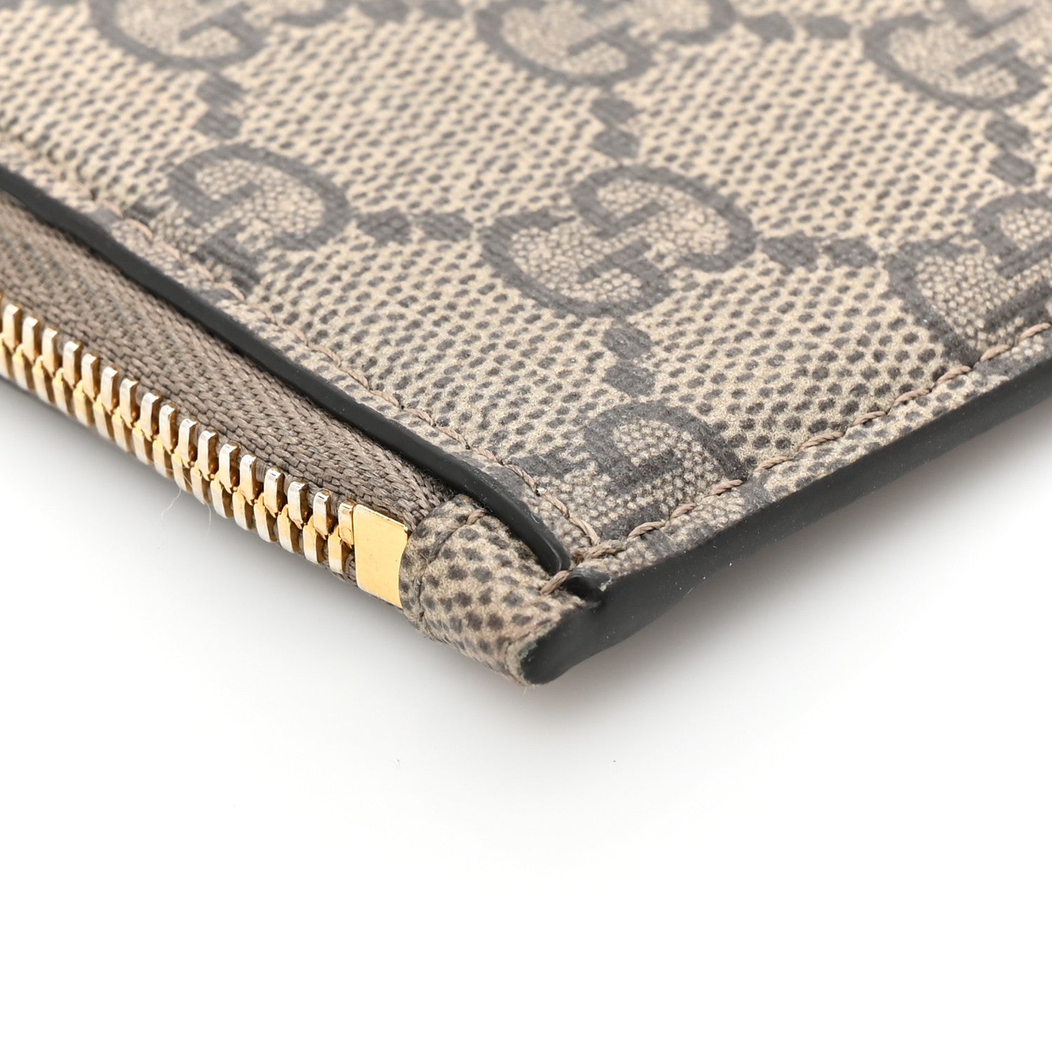 Gucci X BALENCIAGA GG Supreme Monogram Logo Card Case With Strap Beige Ebony 10 of 11