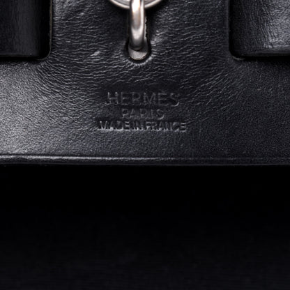 Hermes Toile Vache Calfskin Herbag 39 MM Black 8 of 33