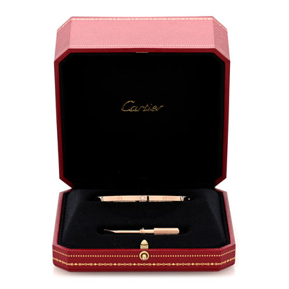 Cartier 18K Pink Gold 6 Diamond Small LOVE Bracelet 18 7 of 7