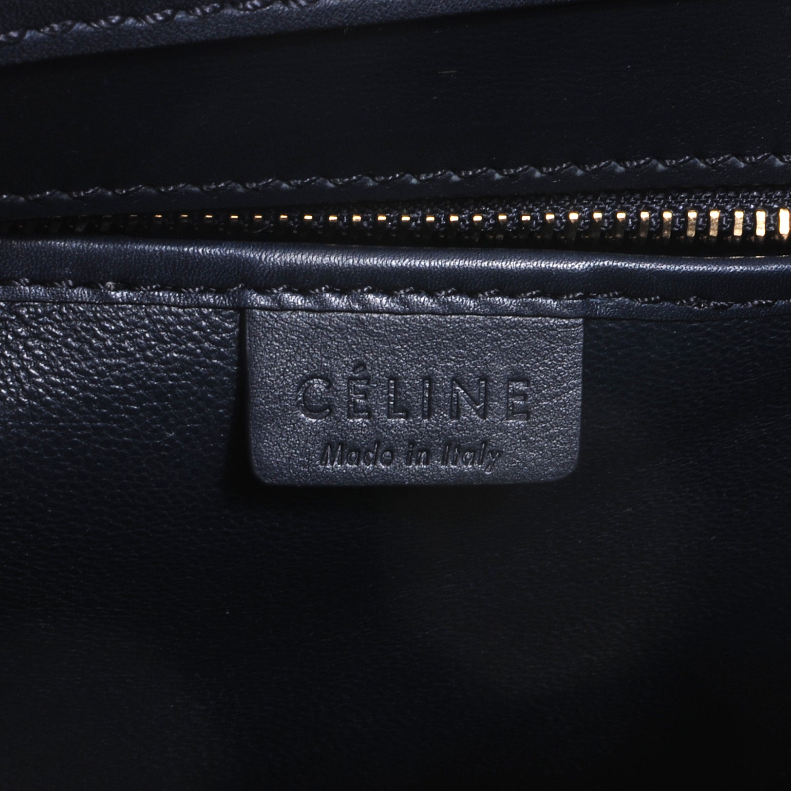 Celine Smooth Calfskin Nano Luggage Navy 5 of 9