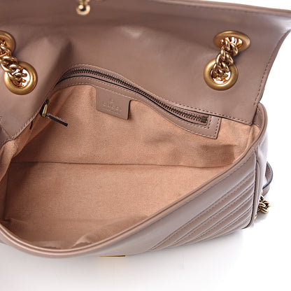 Gucci Calfskin Matelasse Small GG Marmont Shoulder Bag Porcelain Rose 5 of 14