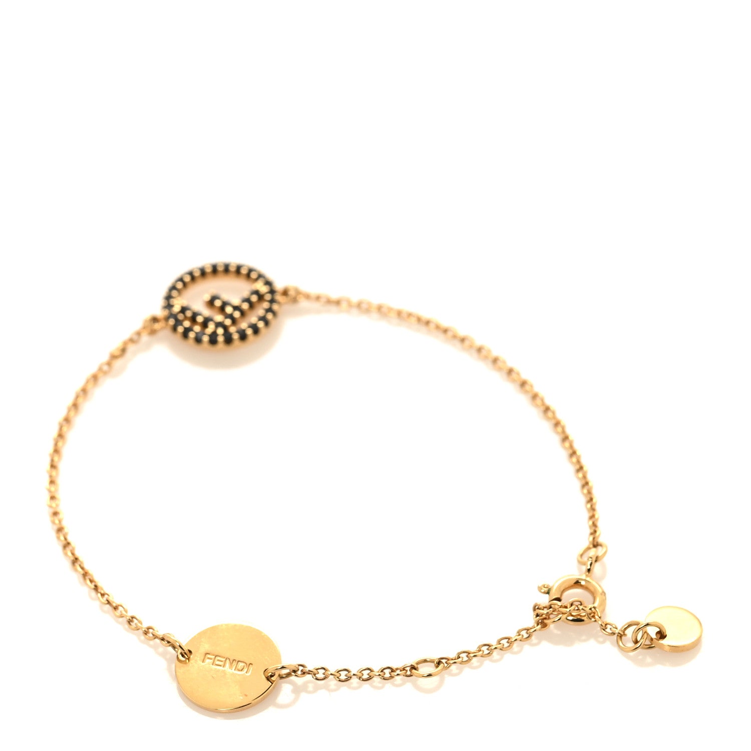 Fendi Crystal F is Fendi Bracelet Black 3 of 5
