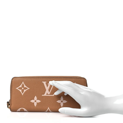 Louis Vuitton Empreinte Monogram Giant Clemence Wallet Arizona Creme 2 of 8