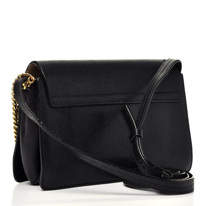 Chloe Suede Calfskin Small Faye Shoulder Bag Black 3 of 9