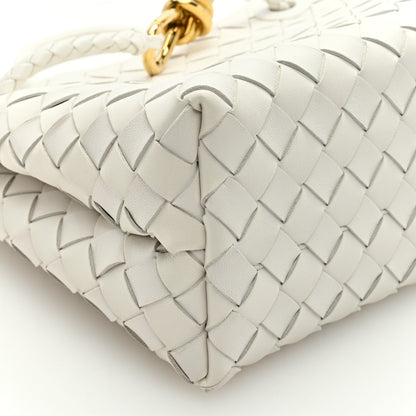 Bottega Veneta Nappa Intrecciato Small Andiamo Shoulder Bag White 7 of 8