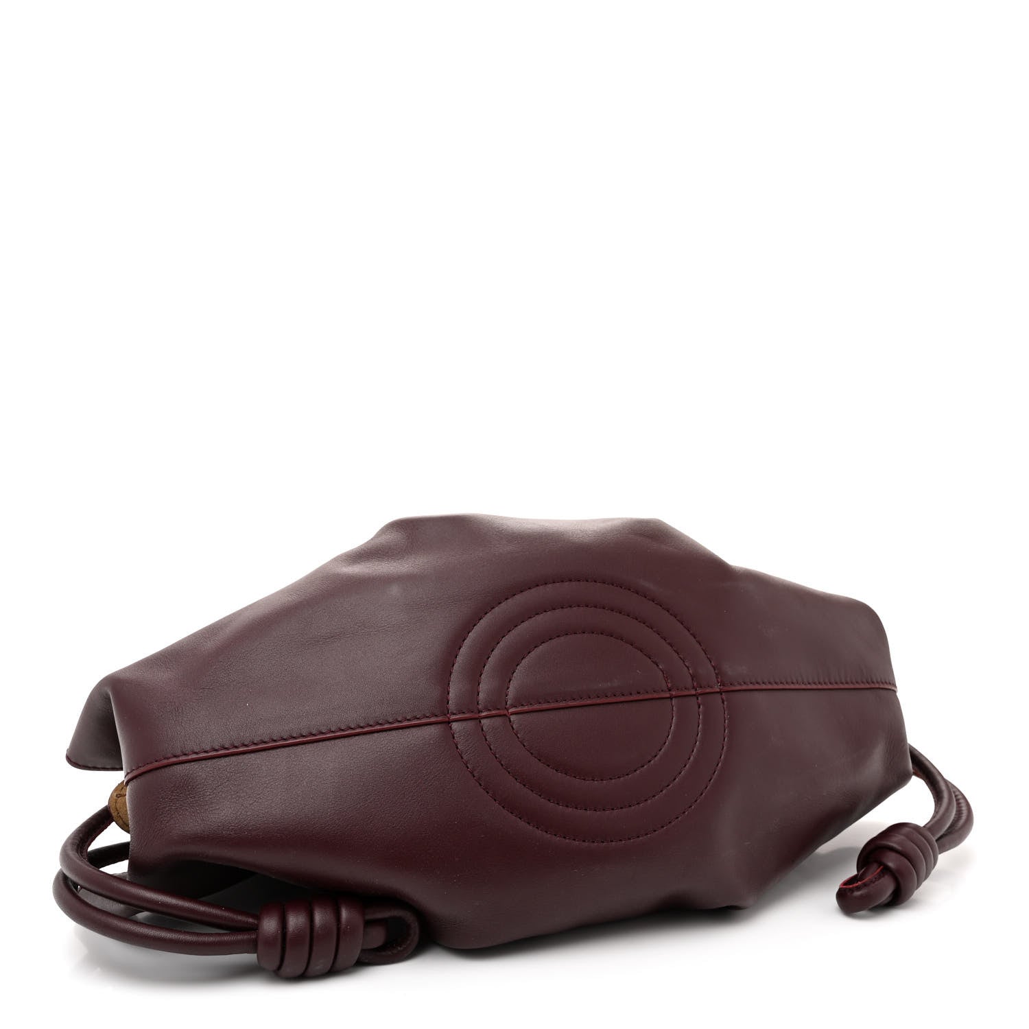 Loewe Shiny Nappa Calfskin Small Paseo Bag Burgundy 4 of 11