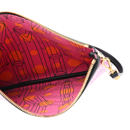MCM Visetos Liz Shopper Tote Pouch Pink 4 of 4
