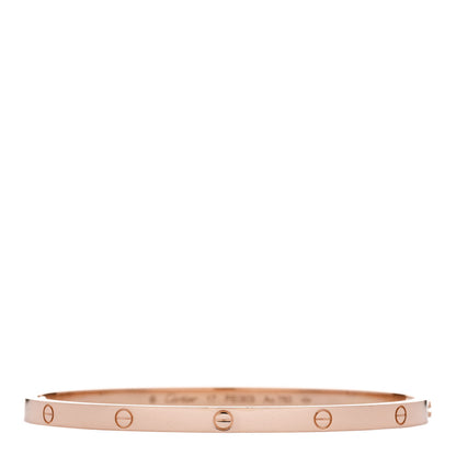 Cartier 18K Pink Gold Small LOVE Bracelet 17 1 of 8