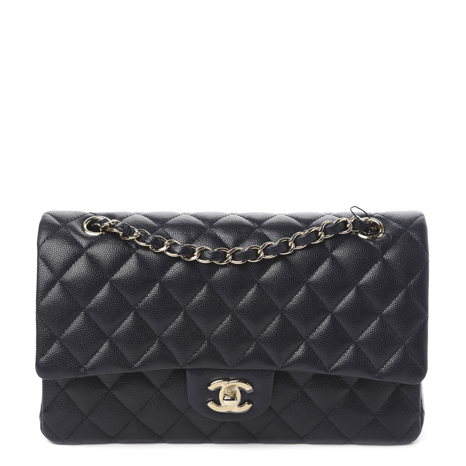 Chanel Caviar Quilted Medium Double Flap Navy 1 of 10