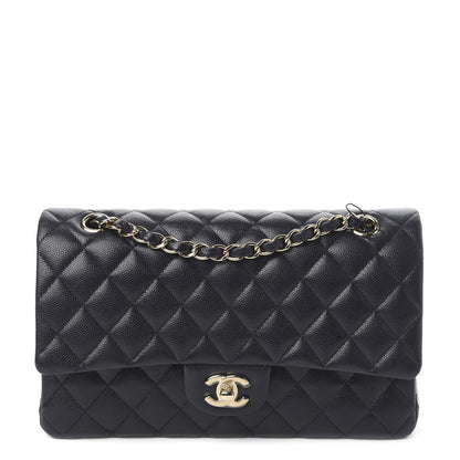 Chanel Caviar Quilted Medium Double Flap Navy 1 of 10