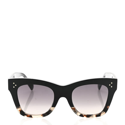 Celine Acetate Cat Eye Sunglasses CL40004I Havana Black 2 of 8