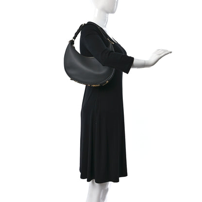 Fendi Vitello Grace Matte Small Fendigraphy Hobo Bag Anthracite 2 of 8