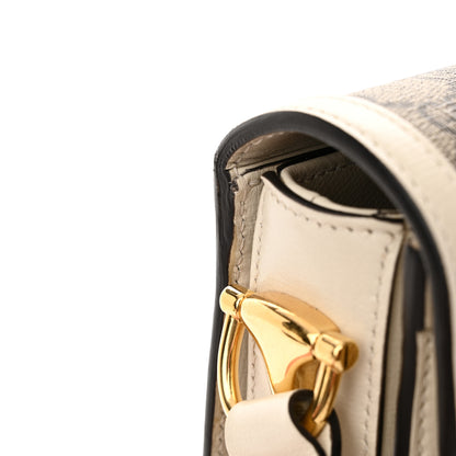 Gucci GG Supreme Monogram Horsebit 1955 Shoulder Bag Beige Mystic White 13 of 15