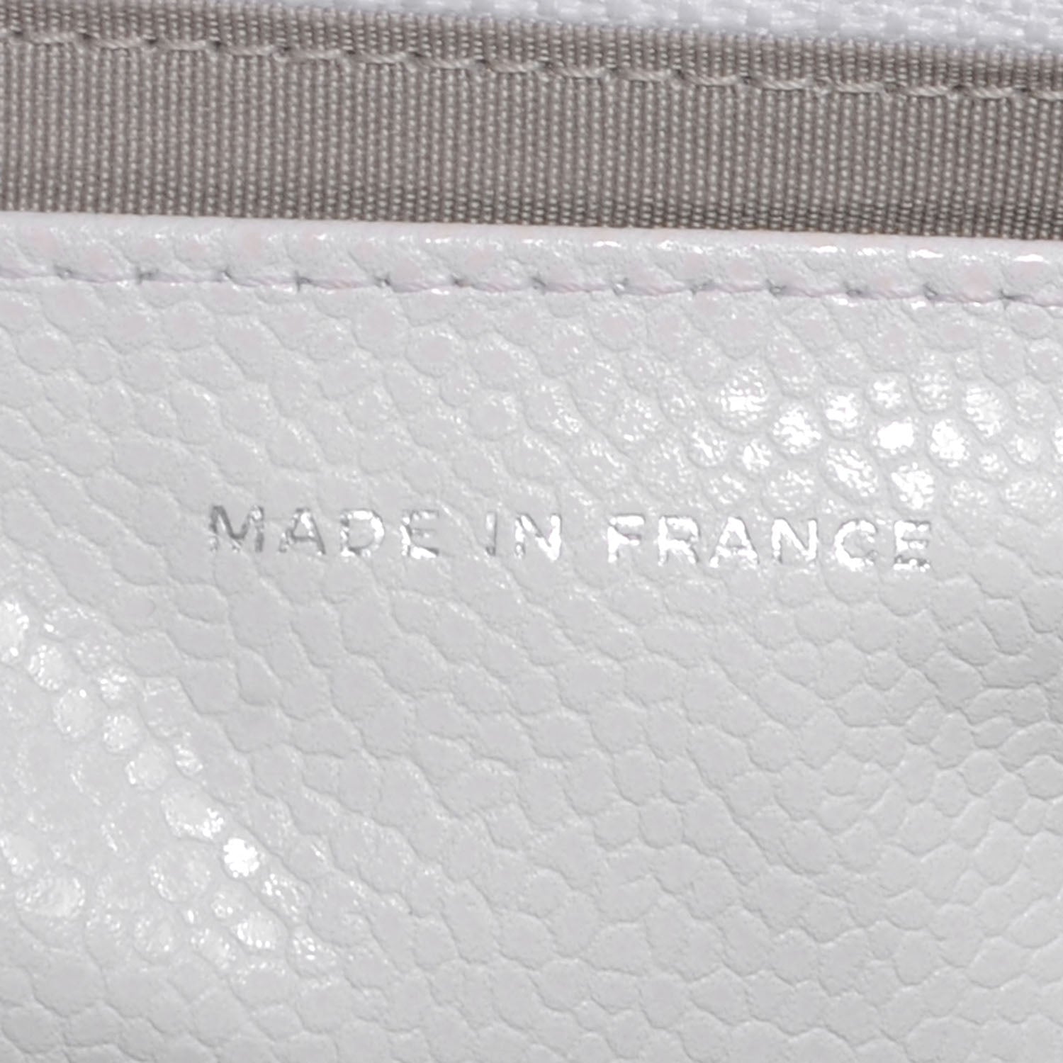 Chanel Caviar Half Moon Wallet On Chain WOC White 7 of 8