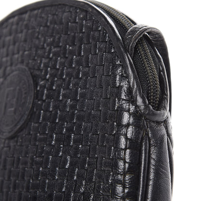 Fendi Calfskin Woven Crossbody Black 12 of 12