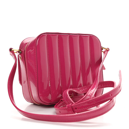 Saint Laurent Patent Matelasse Monogram Toy Vicky Camera Bag Bubblegum 3 of 10
