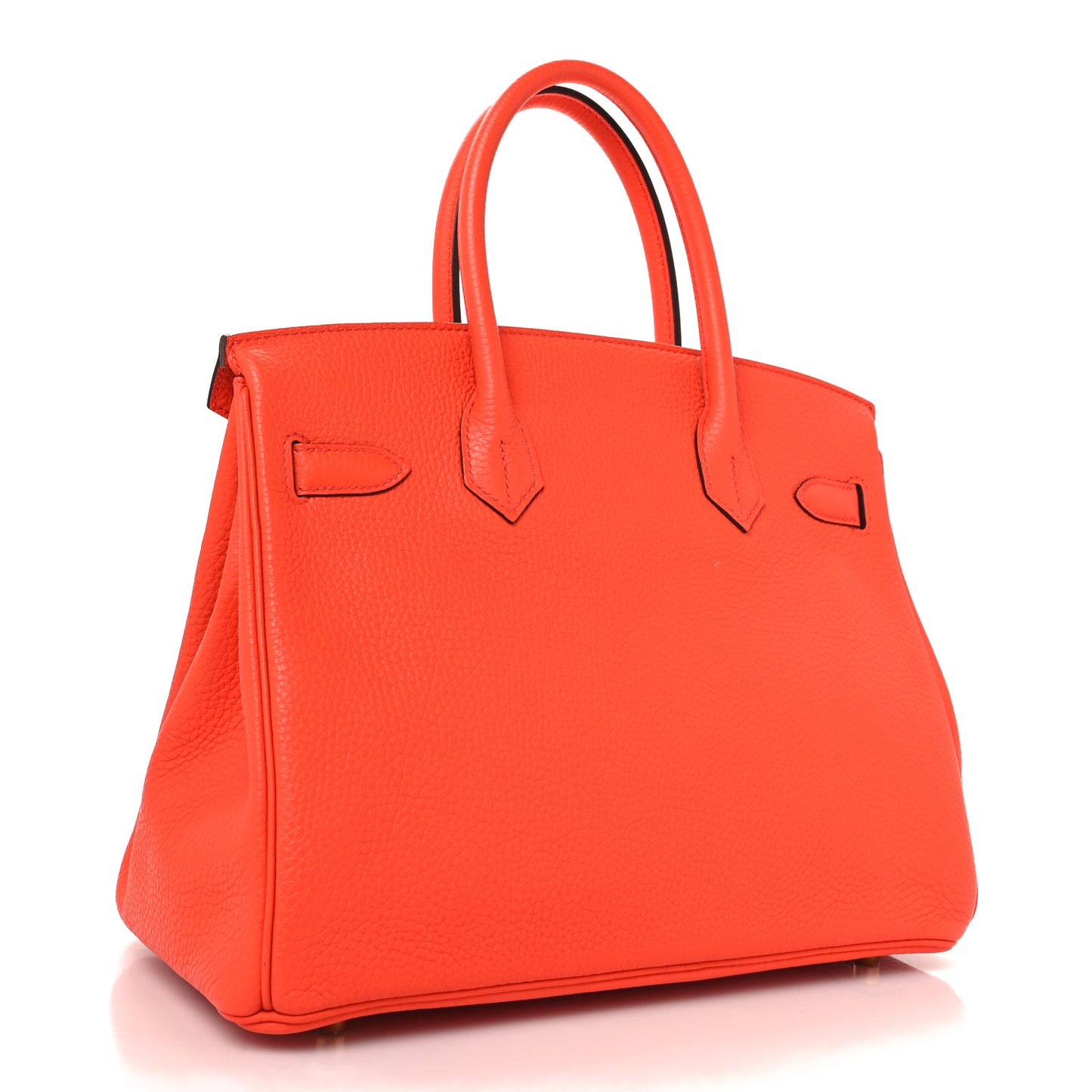 Taurillon Clemence Birkin 30 Orange Poppy
