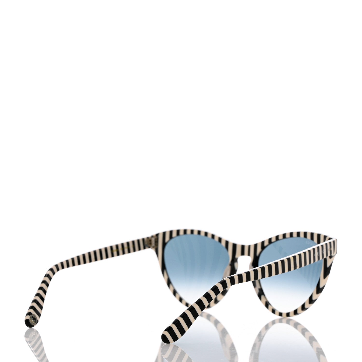 Gucci Cat Eye GG0569S Sunglasses White Black 4 of 8