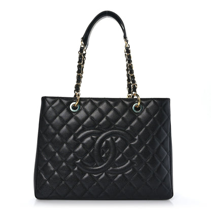 Chanel Caviar Quilted Grand Shopping Tote GST Black 1 of 9