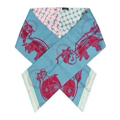 Hermes Silk Ex-Libris en Cravates Maxi Twilly 1 of 4