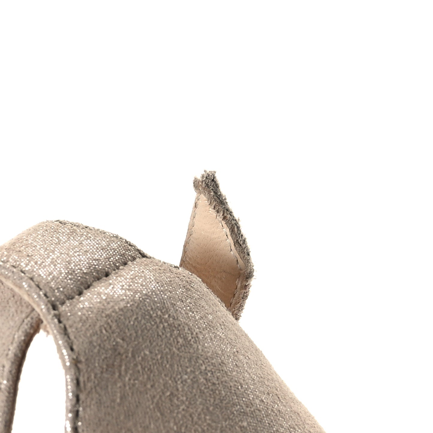 Shimmer Suede Emily 85 Sandal 40.5 Sand