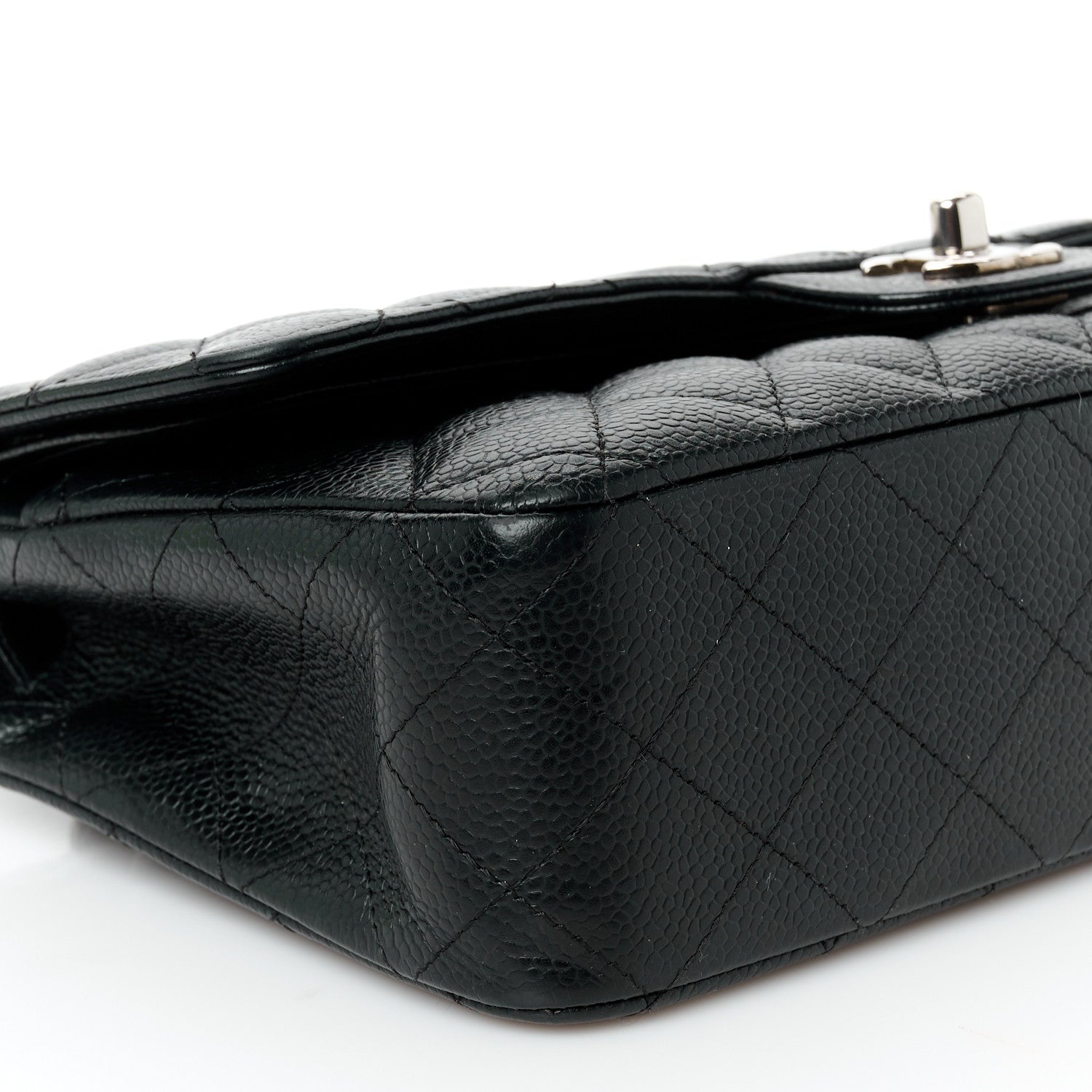 Chanel Caviar Quilted Medium Double Flap Black 10 of 12