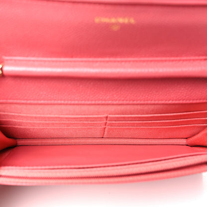 Chanel Caviar Quilted Wallet on Chain WOC Pink 5 of 12