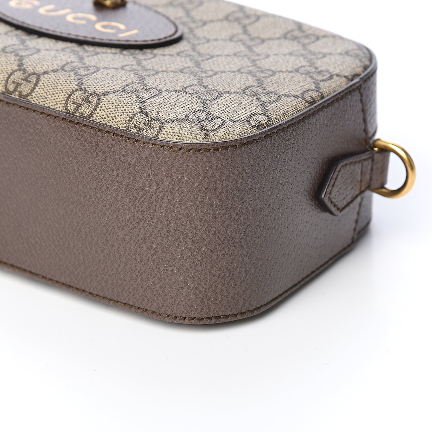 GG Supreme Monogram Web Neo Vintage Shoulder Bag Beige New Acero Crop